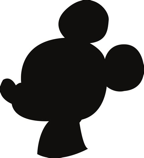 Image Result For Mickey Mouse Silhouette Template Disney Princess