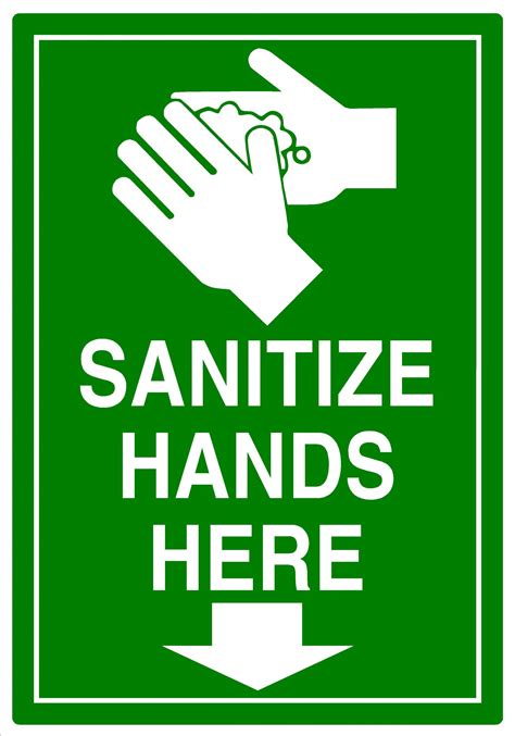 Hand Sanitizer Sign Ubicaciondepersonascdmxgobmx