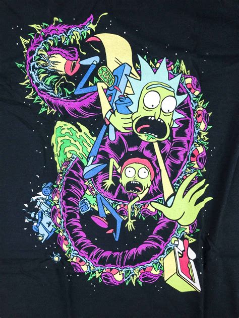 Psychedelic Trippy Rick And Morty Zerkalovulcan