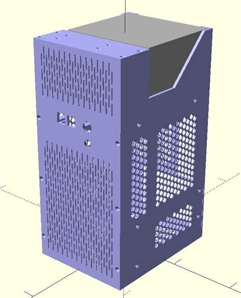 Compact Computer Matx Case 3d Model 3d Printable Stl 3mf Amf