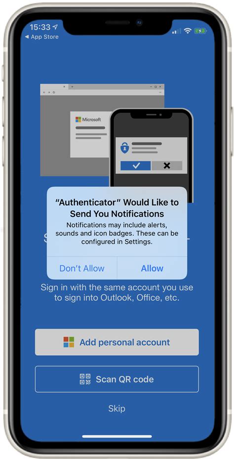 Microsoft Authenticator App Setup As The Authentication Method Ios