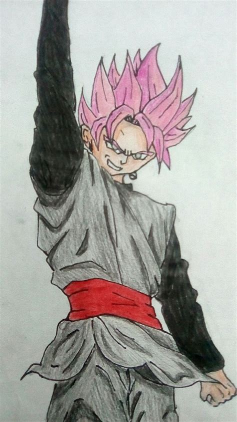 Black Goku Ssj Rose Goku Black Sketches Humanoid Sketch