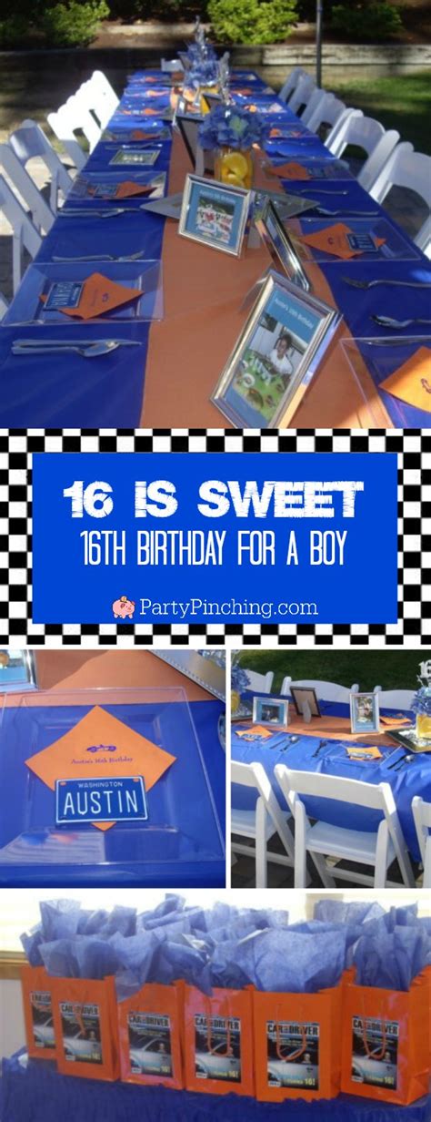 They'll be thrilled to get jewelry, a print, even a coffee mug with a personal photo or message on it. Sweet 16 party ideas for boys driver's license theme, best ...