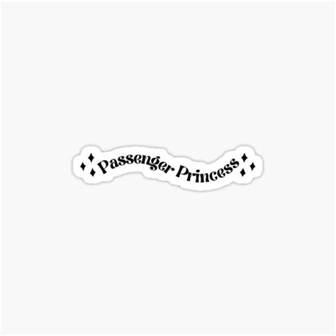 Passenger Princess Sticker For Sale By Katamari4ever Redbubble