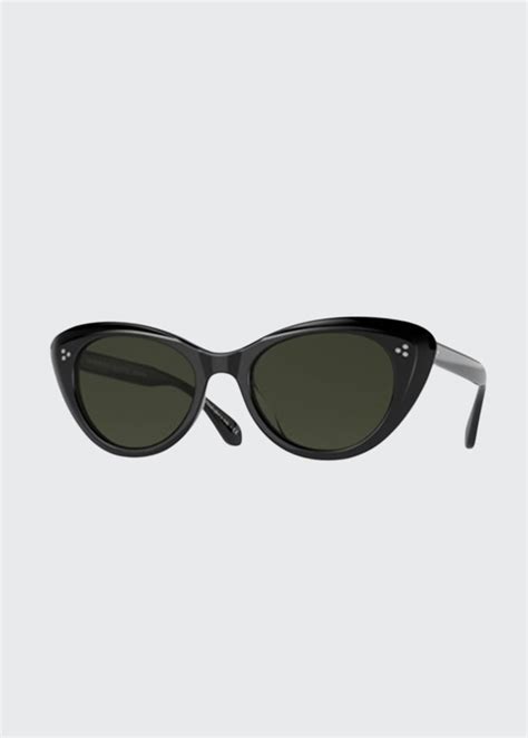 Oliver Peoples Rishell Acetate Cat Eye Polarized Sunglasses Bergdorf Goodman