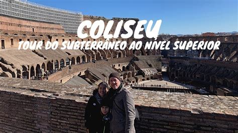 Coliseu tour do subterrâneo ao nível superior Coliseu Roma Itália