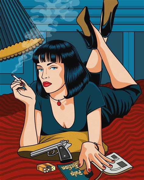 Pulp Fiction Pop Art Poster Pop Art Posters Pop Art Drawing Pop Art