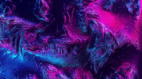 Download 1366x768 Purple Terrain Top View Neon Colors Wallpapers For