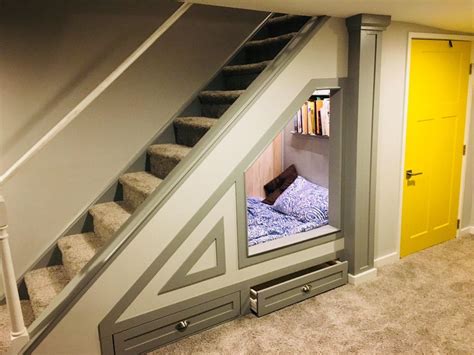 Twin Bed Under The Basement Stairs My Reading Hide Out Cozyplaces