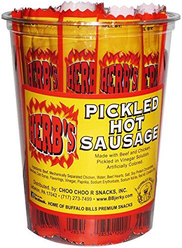 The did taste more of a sausage than a pickled hotdog like some taste. Compare Price: pickled hot sausage - on StatementsLtd.com