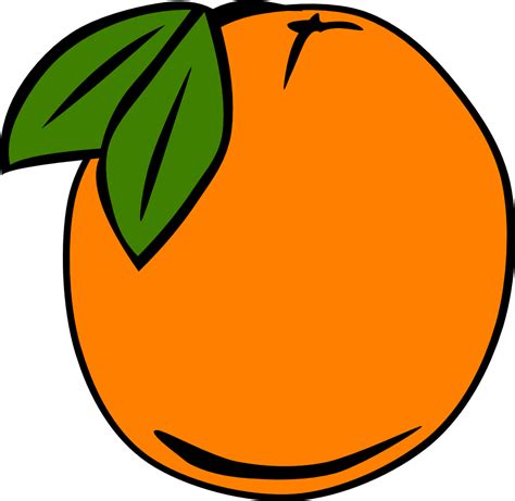 Onlinelabels Clip Art Simple Fruit Orange