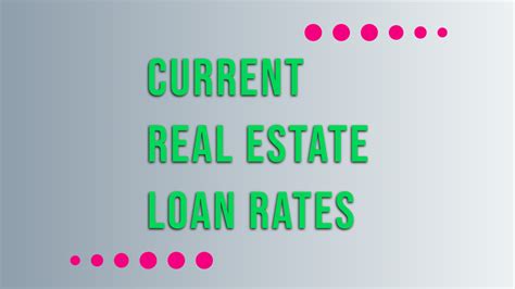 A Breakdown Of Current Real Estate Loan Rates And Fees The Cash Flow