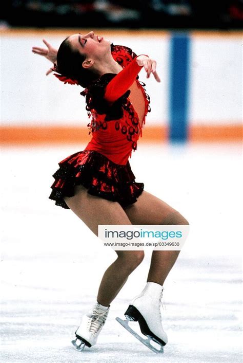Katarina Witt Performing Her Free Skate During The Xv Winter Olympics In Calgary Canada In