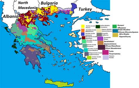 Greek Language Map