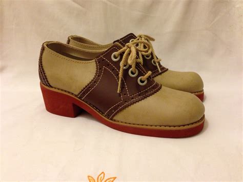 Designer clothes, shoes & bags for women | ssense. Groovy 70s Dead Stock Platform Saddle Shoes women's size 7