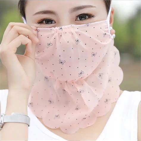 Aliexpress Com Buy New Summer Spring Breathable Women Neck Protection Face Mask Sun Protective