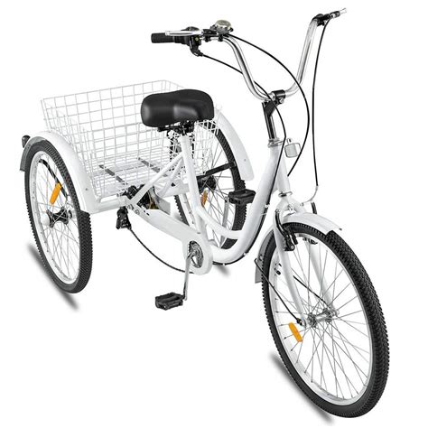 Buy 24in Miami Sun Adult Tricycle Bike 17 Speed 3 Wheel For Shopping W