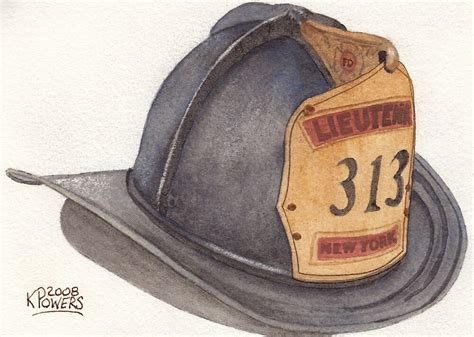 New York Fire Fighter Helmet By Ken Powers Redbubble