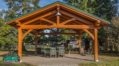 Timber Frame Pavilion Kit In Vancouver Wa Framework Plus