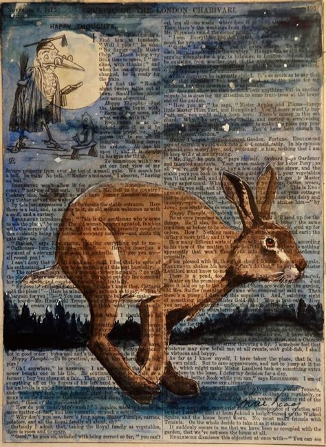 Hares Rabbit Art Surreal Art Surrealism Painting