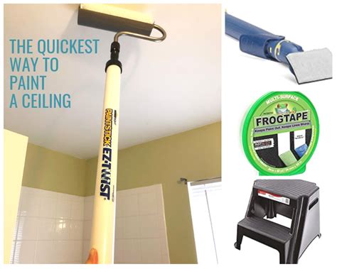 Best way to paint a ceiling without splashing. The Quickest Way to Paint a Ceiling - momhomeguide.com