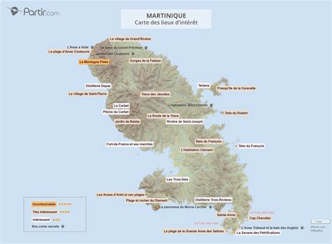 Découvrez et redécouvrez des incontournables de l'île depuis votre canapé comme si vous y étiez ! Cartes et Plans Touristiques de la Martinique