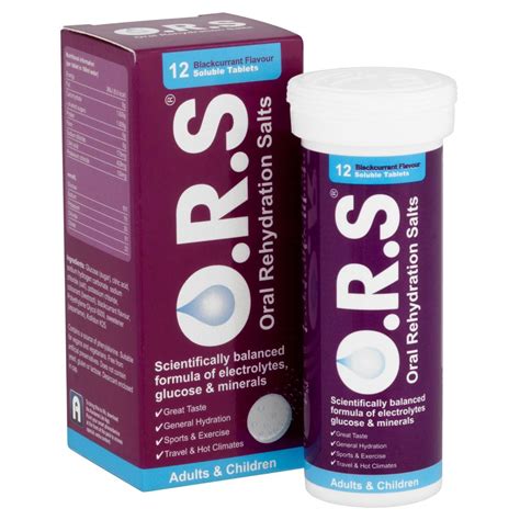 Ors section in national institute of health, islamabad manufacture oral rehydration salt new formula of who (world health organization). O-R-S Oral Rehydration Salt Flavour Blackcurrant 12 ...