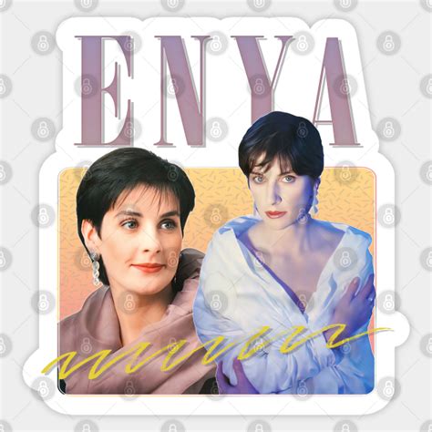 Enya 90s Aesthetic Enya Sticker Teepublic