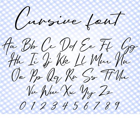 Cursive Calligraphy Free Font Svg