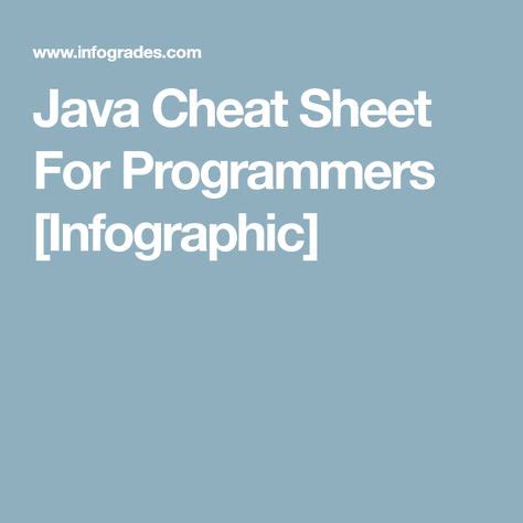 Java Cheat Sheet For Programmers Infographic Java Cheat Sheet Vrogue The Best Porn Website
