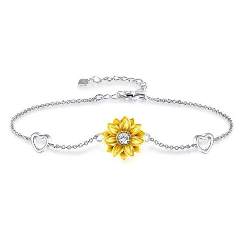 Sunflower Adjustable Bracelet Sunflower Jewelry
