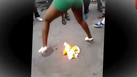 Too Crazy Jamaican Girls Dance On A Fire Youtube