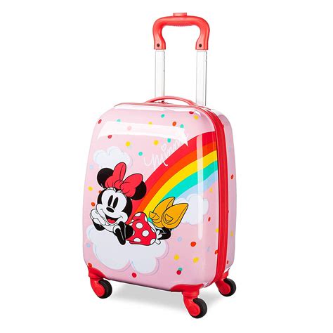 Disney Minnie Mouse Rolling Luggage Small Pink Shopping Bookmarks