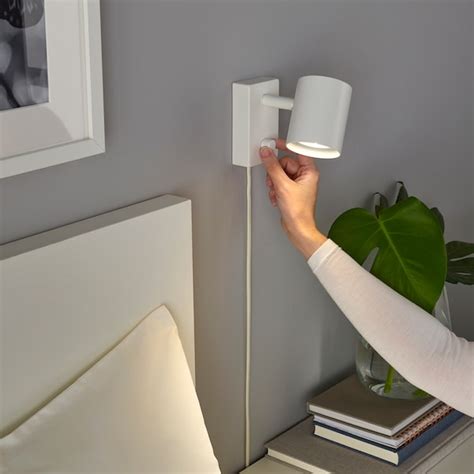 NymÅne Wallreading Lamp With Led Bulb White Ikea