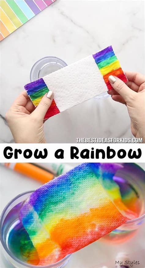 This Grow A Rainbow Experiment Is Really Easy And Fun To Do You Only