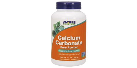 Now Foods Calcium Carbonate Pure Powder 340 Grams Bodybuilding And