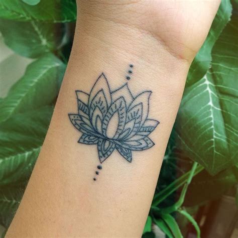 28 Lotus Flower Ankle Tattoo 