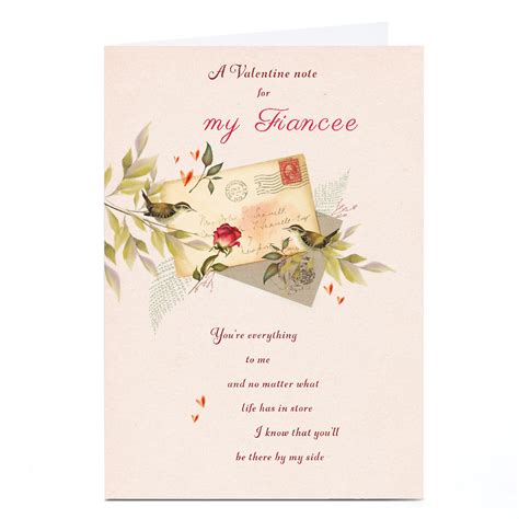 Buy Personalised Valentines Day Card Valentine Note Fiancee For Gbp