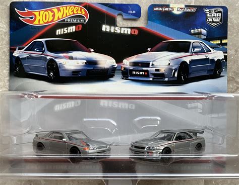 Hot Wheels Premium Nismo Nissan Skyline Gt R Bnr32 And Bnr34 2 Pack Car