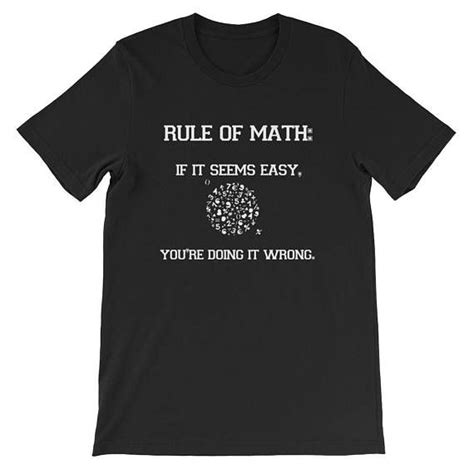Math Geek T Shirt Rule Of Math Funny Shirtmath Shirt Math Teacher