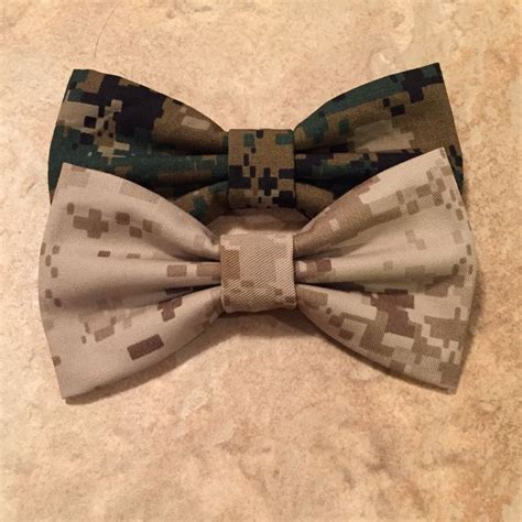 Two Pack Usmc Marines Military Marpat Desert And Woodland Camo Bow By Patrioticbows On Etsy