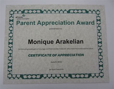 Parent Appreciation Award Art Projects Diy Decor And Crafts Pi