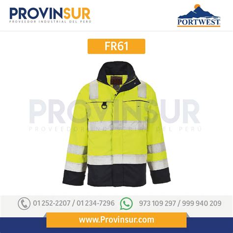 Chaqueta De Alta Visibilidad Multi Norm FR61 Portwest Provinsur SAC