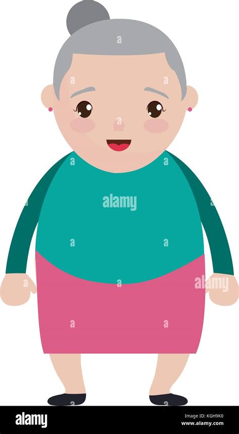 Cartoon Old Woman Icon Stock Vector Image And Art Alamy