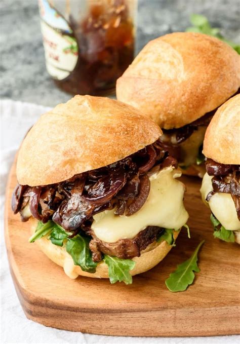 Layer the steak onto the toasted torta bread. Steak Sandwich with Caramelized Onions Brie and Fig Jam ...
