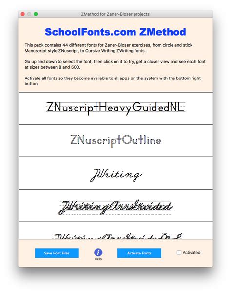 The schoolhouse fonts website has redesigned its educational handwriting fonts to support the methods that are most popular in u.s. ZMethod Zaner-Bloser app | Cursive writing