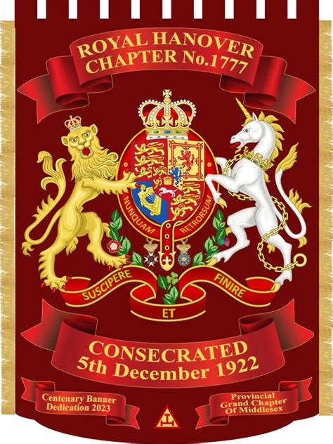 Royal Hanover Chapter Banner Dedication Centenary Celebration Th February Royal Hanover