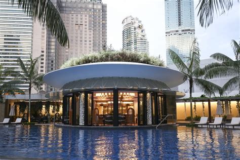 grand hyatt pool side restaurant kuala lumpur malaysia lumi ambience