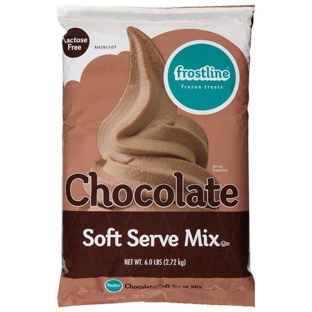 Frostline D C Lb Non Dairy Chocolate Soft Serve Ice Cream Mix Bag Case