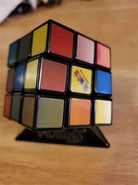 Holographic Rubiks Cube 3x3 Original Brain Teaser Puzzle Strategy W Stand Toy 720 Picclick